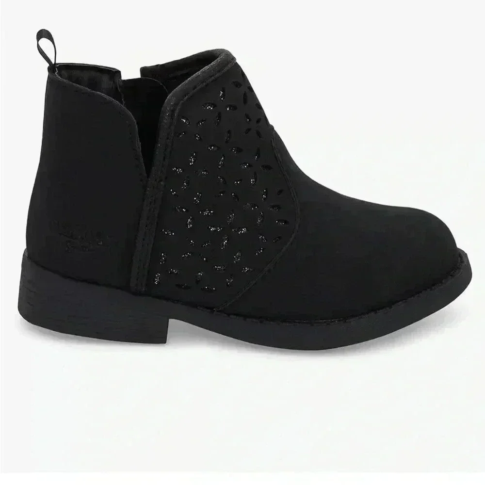 Oshkosh Toddler Girls Estell Zipper Closure Ankle Boots Black size 5